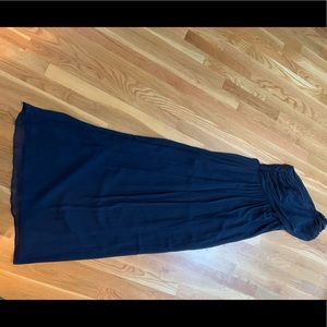 Brideside dark blue bridesmaid dress